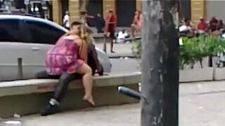 Couple is caught having sex (Gomes Freire) Couple having sex in downtown Rio. porn video